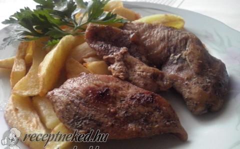 Colában pácolt sült csirkemell