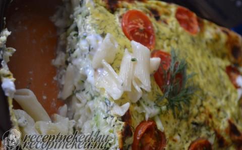 Cukkinis rakott penne