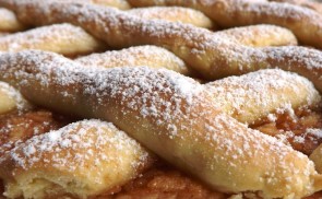 Rácsos almás pite