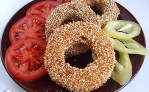 Szezámmagos bundában sült cukkinikarikák