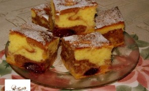 Nektarinos-szedres, joghurtos sütemény