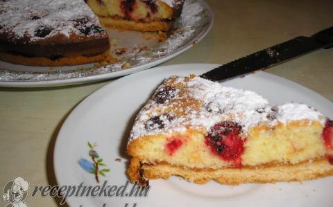 Málnás frangipane pite