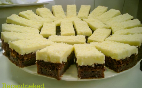 Kókuszkrémes szelet
