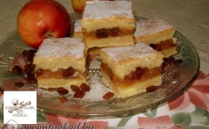 Túrós-almás pite