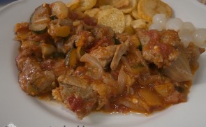 Nyári zöldséges tarja wokban