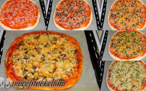 Házi “Songoku” avagy sonkás-gombás-kukoricás pizza