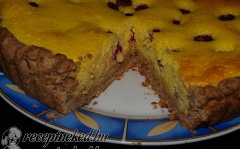 Málnás-vaníliás pite