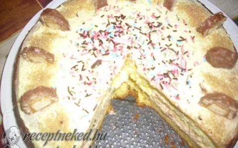 Puncskrémes torta