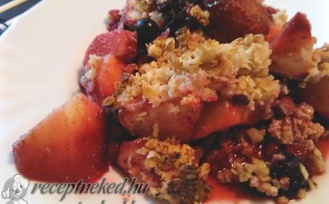Gyümölcsös diétás crumble (morzsasüti)