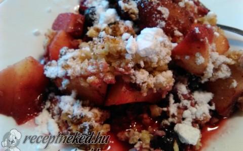 Gyümölcsös diétás crumble (morzsasüti)