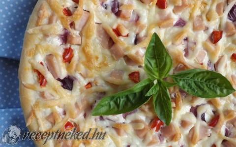 Sonkás-pritaminos pizza