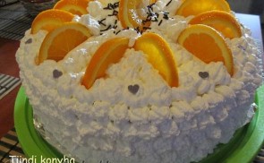 Narancsos oroszkrém torta