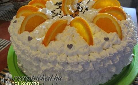 Narancsos oroszkrém torta