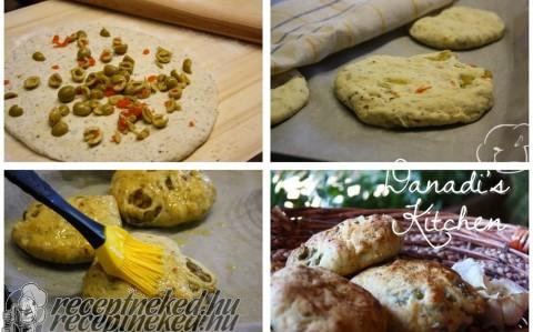 Olívás-zöldfűszeres focaccia