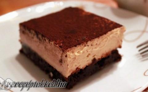 Kávés brownie mascarpone krémmel