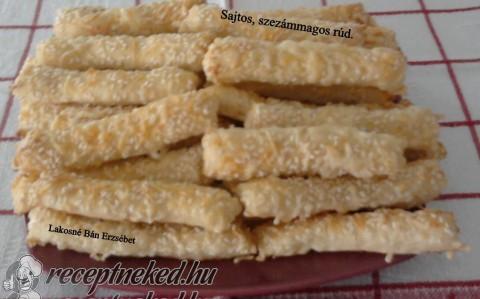 Sajtos, szezámmagos rúd