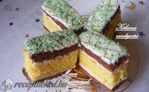 Kókuszos vendégváró szelet