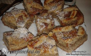 Diós rácsos linzer