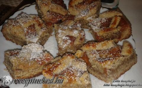 Diós rácsos linzer