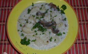 Karfiolos gombaleves