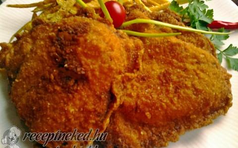 Mustáros, chilis rántott sertésborda