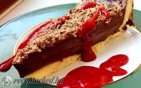 Csokoládés panna cotta torta