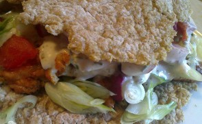 Zabpelyhes tortilla csirkehússal