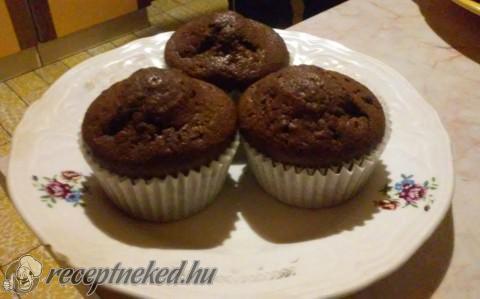 Gluténmentes duplacsokis muffin