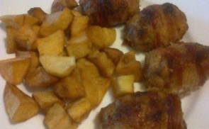 Baconos, sajtos fasírt