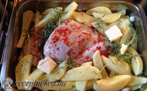 Chilis-rozmaringos pulykamell