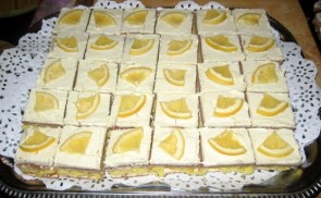 Vendégváró citromos szelet