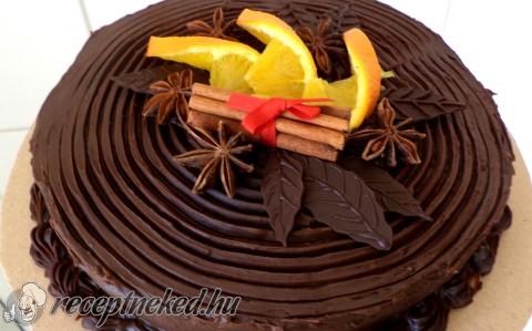 Narancsos csokoládétorta