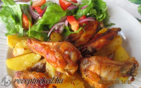 Chilis -mézes csirkeszárnyak