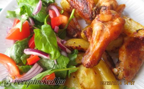Chilis -mézes csirkeszárnyak