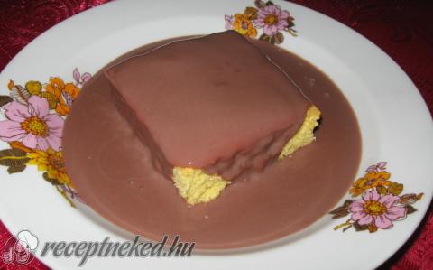 Piskótakocka csokiöntettel