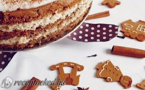 Mézeskalácsos-fahéjas tiramisu torta
