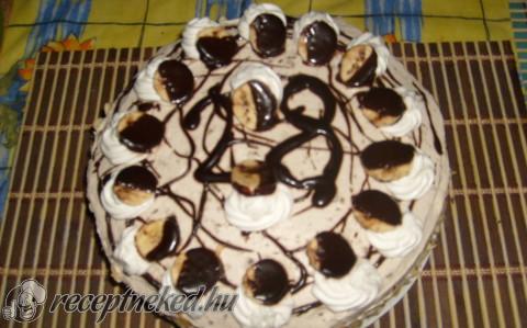 Banános csokis torta