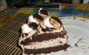 Banános csokis torta