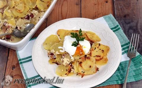 Zeller-burgonya gratin (csőben sült zeller és krumpli)