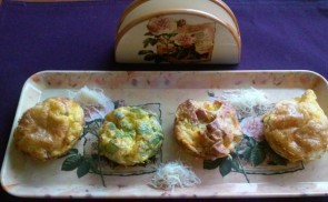 Rántottás muffin