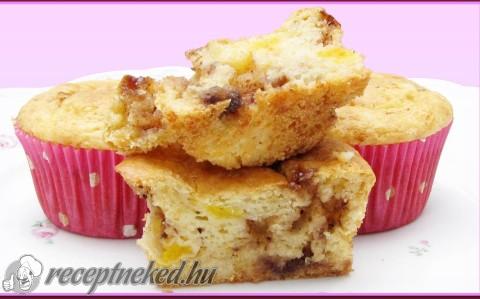 Muffin szaloncukorral, naranccsal