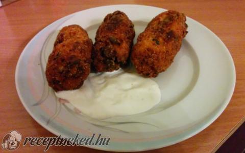 Gazdag túrópuffancsok mártogatóssal