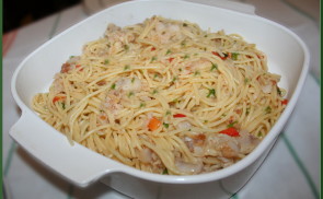 Tengeri halas spagetti