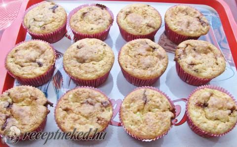 Muffin szaloncukorral, naranccsal