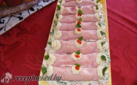 Sonkatekercs recept
