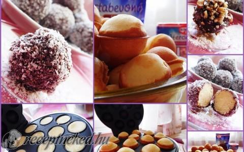 Kókuszos sütinyalóka házilag (popcake maker készülékkel)