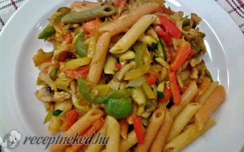 Zöldséges penne