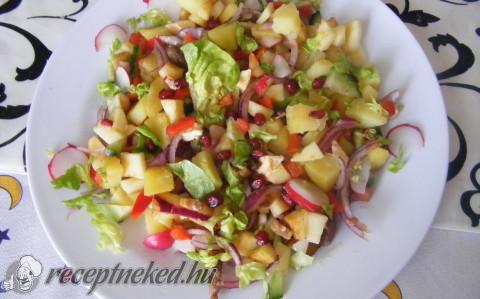 Balzsamecetes vegyes saláta