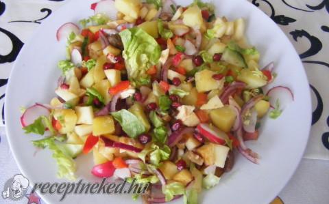 Balzsamecetes vegyes saláta