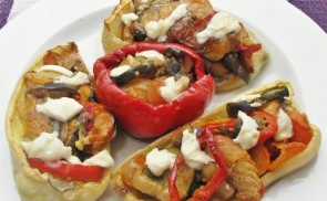 Francia lecsóval töltött paprika